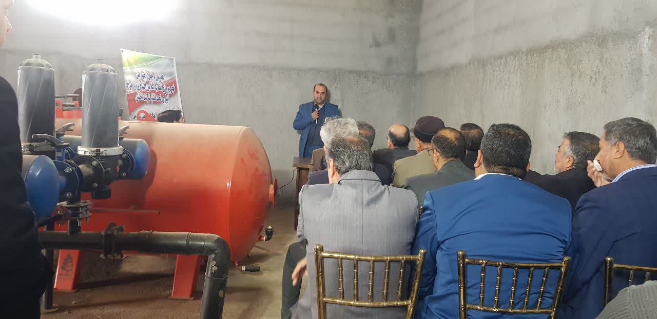 افتتاح پروژه آبیاری تحت فشار در بخش رضویه شهرستان مشهد 
