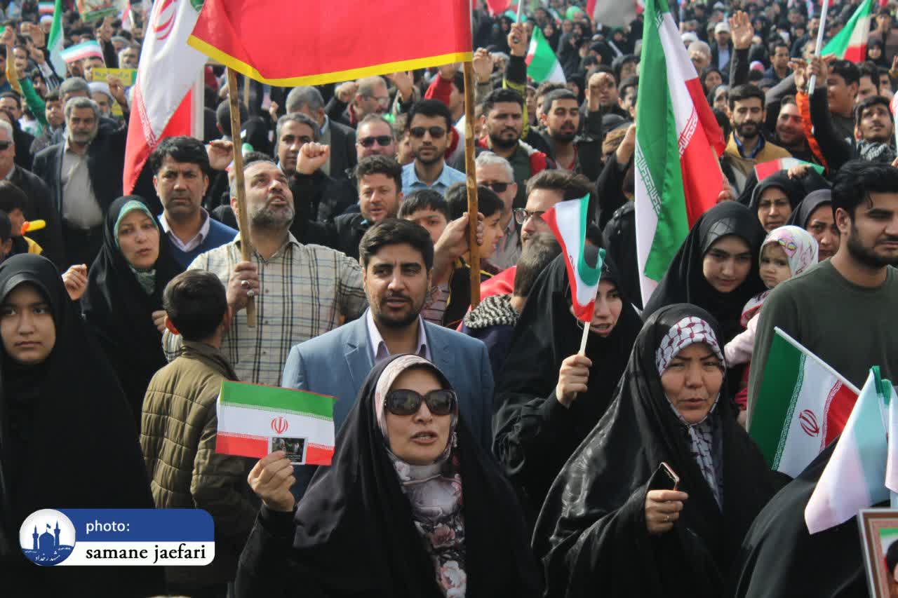 راهپیمایی ۲۲ بهمن در مشهد مقدس 