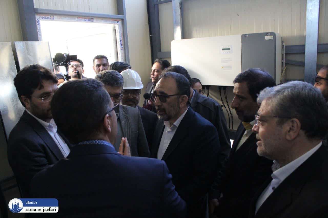 افتتاح نیروگاه خورشیدی و جکوزی