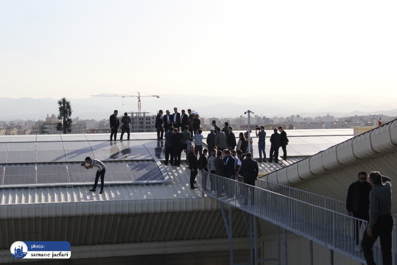 افتتاح نیروگاه خورشیدی و جکوزی 